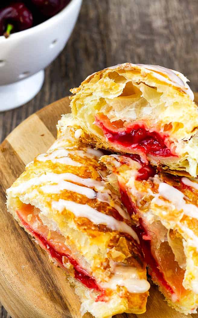 Puff Pastry Cherry Turnovers - Leftovers Then Breakfast