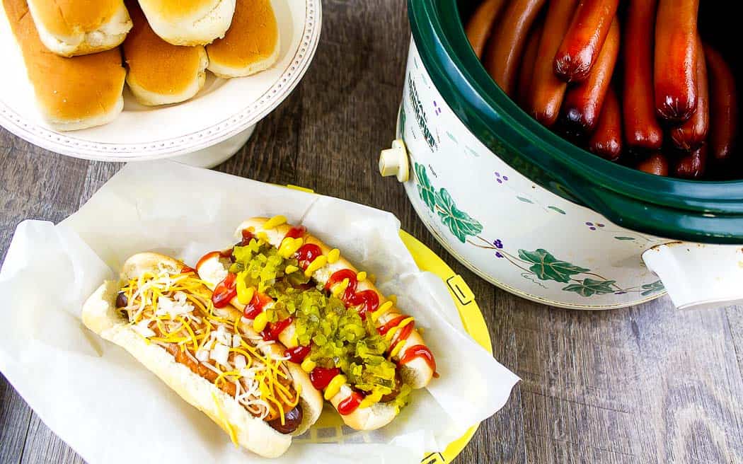 Easy Crockpot Hot Dogs {Large Batch!} Leftovers Then Breakfast