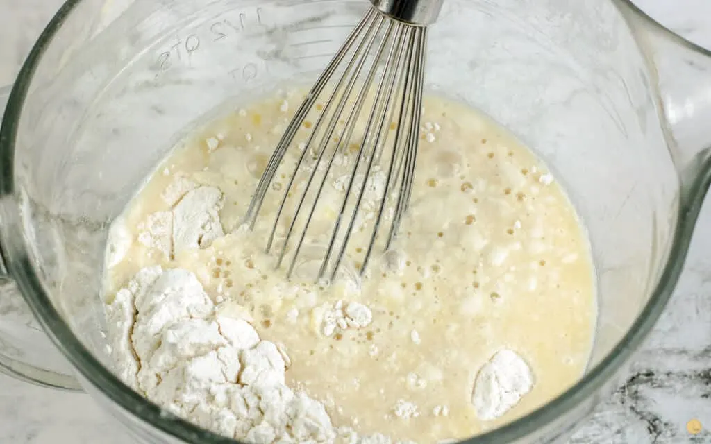 unmixed pancake batter