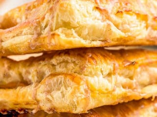 square picture of apple turnovers for recipe card
