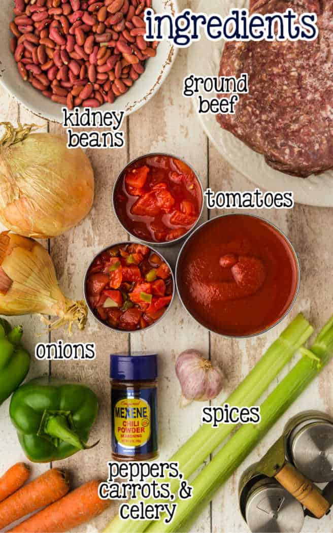 labeled picture of chili ingredients