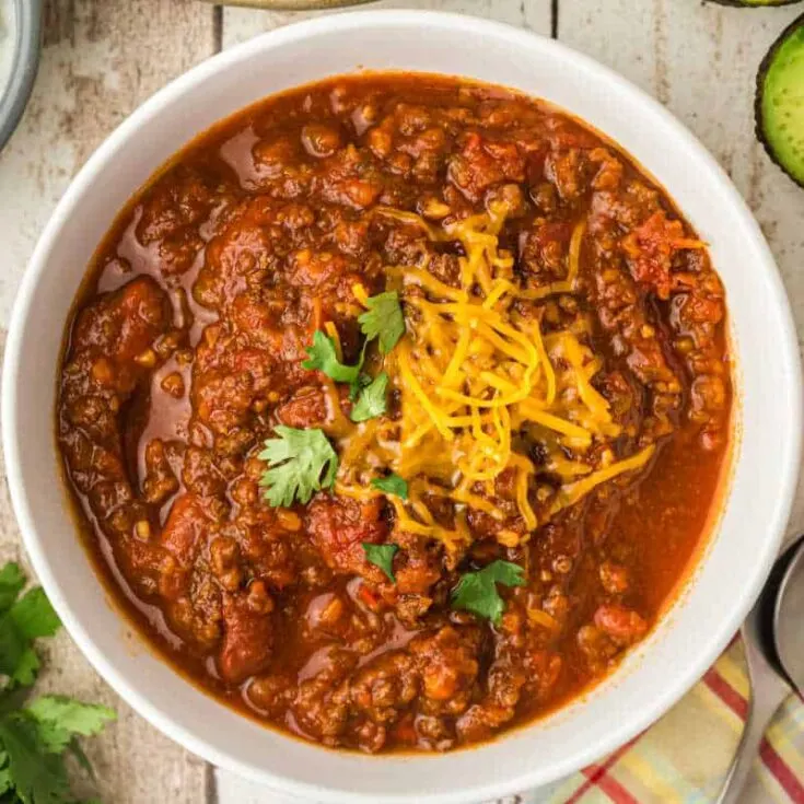 Crock Pot Chili Recipe (Healthy!)