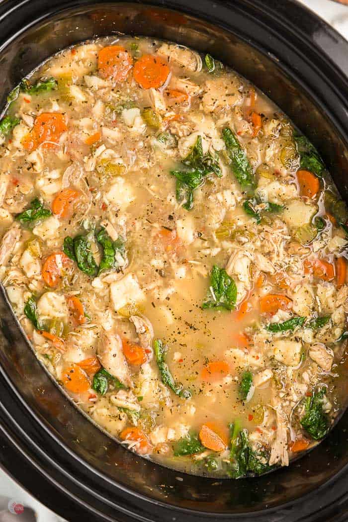 soup in crock pot