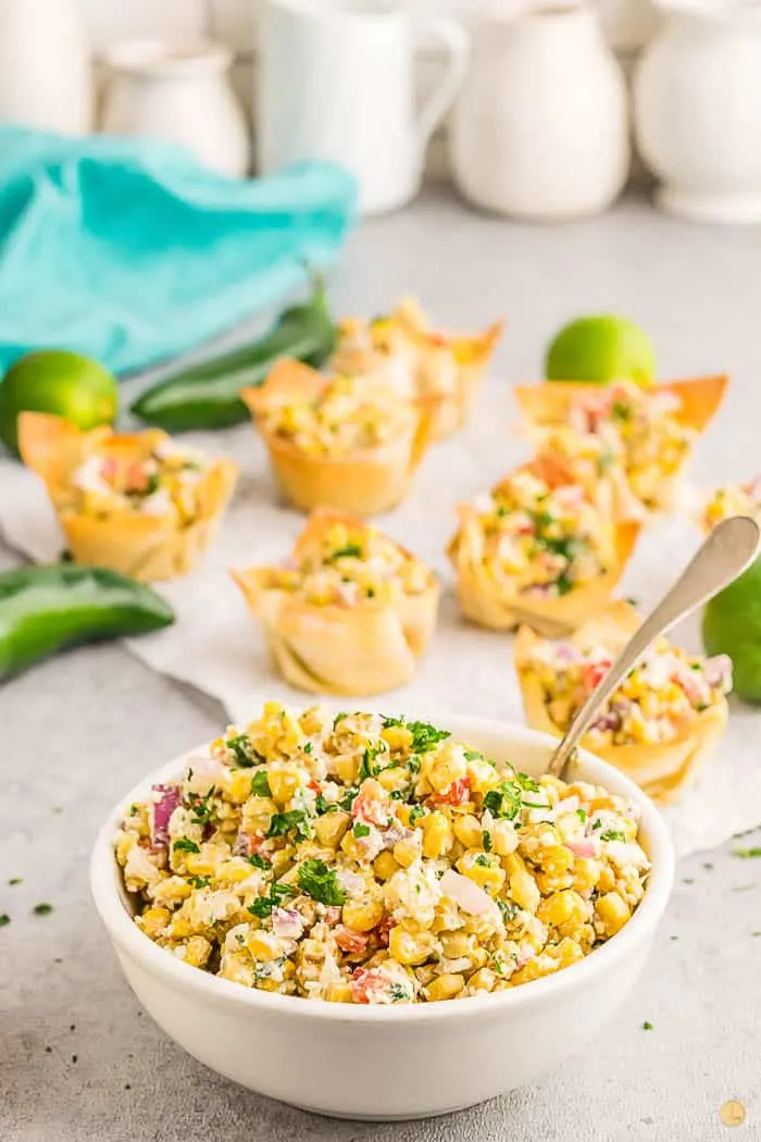 mexican street corn in a salad version