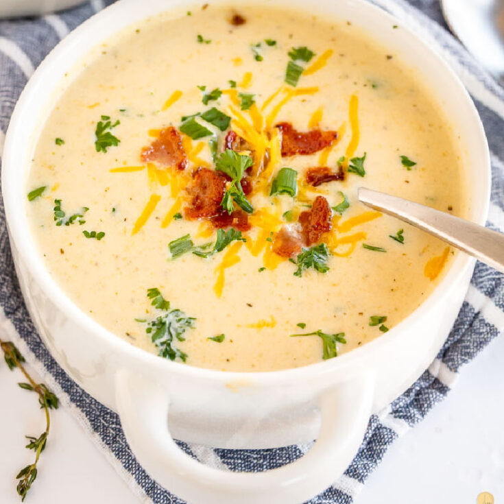 Easy Cauliflower Cheese Soup {30 minutes!} Leftovers Then Breakfast