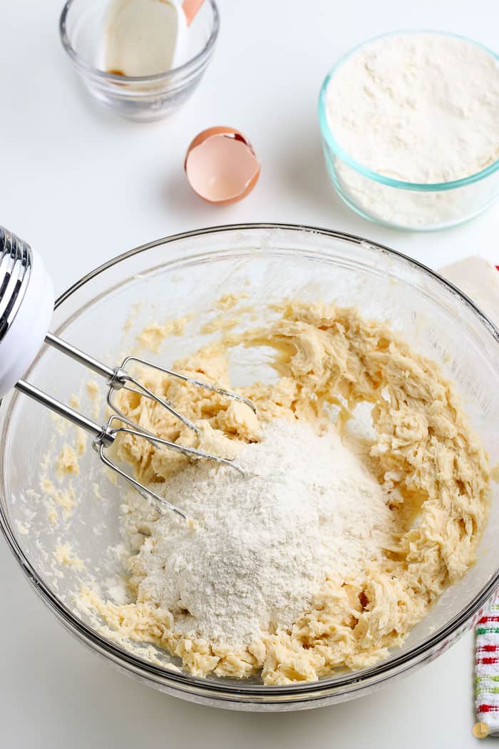 flour and butter in a bowl