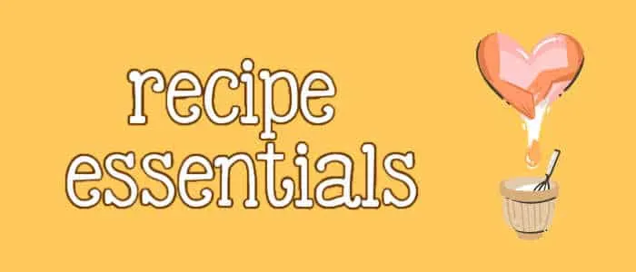 recipe essentials and a heart