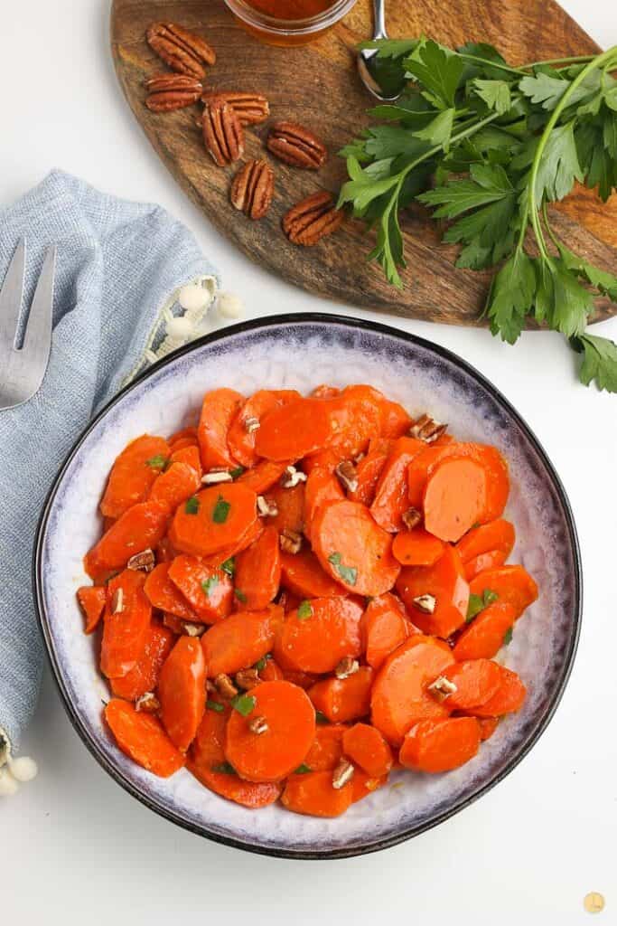 Glazed Carrots with Honey & Brown Sugar Leftovers Then