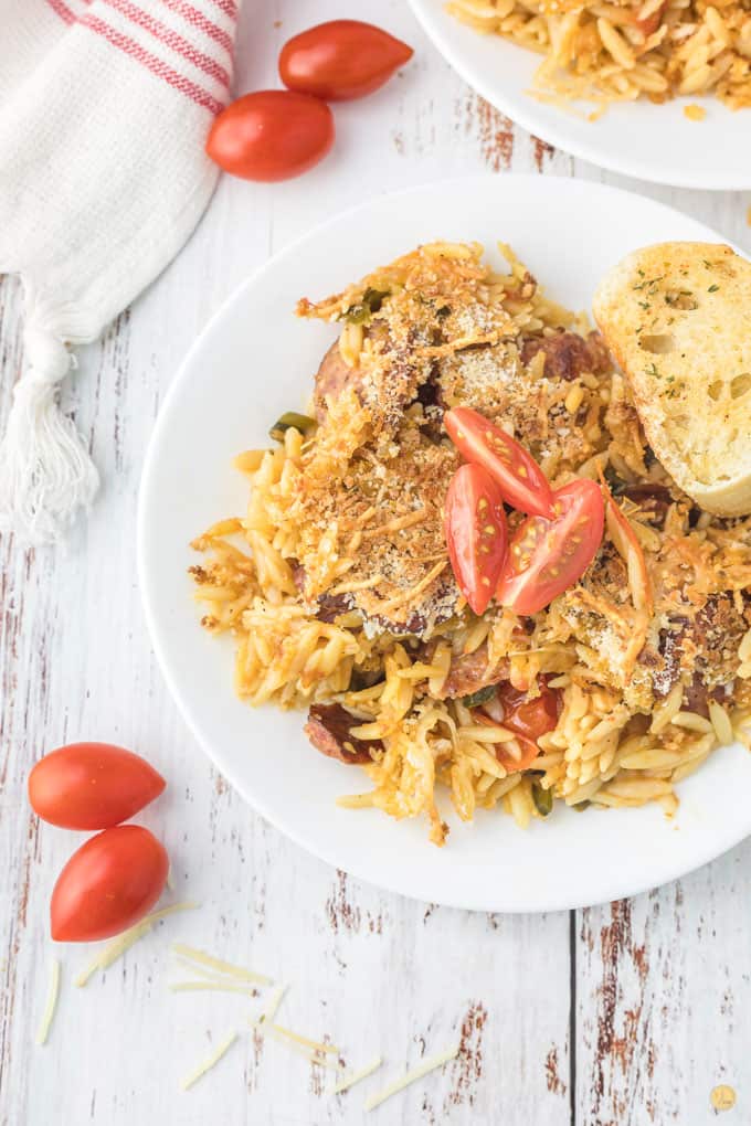 plate of pasta bake