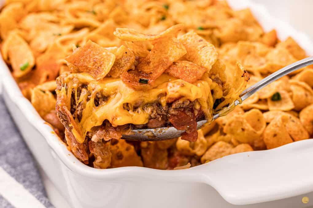 Frito Pie Casserole {Taco Bake with Fritos} Leftovers Then Breakfast