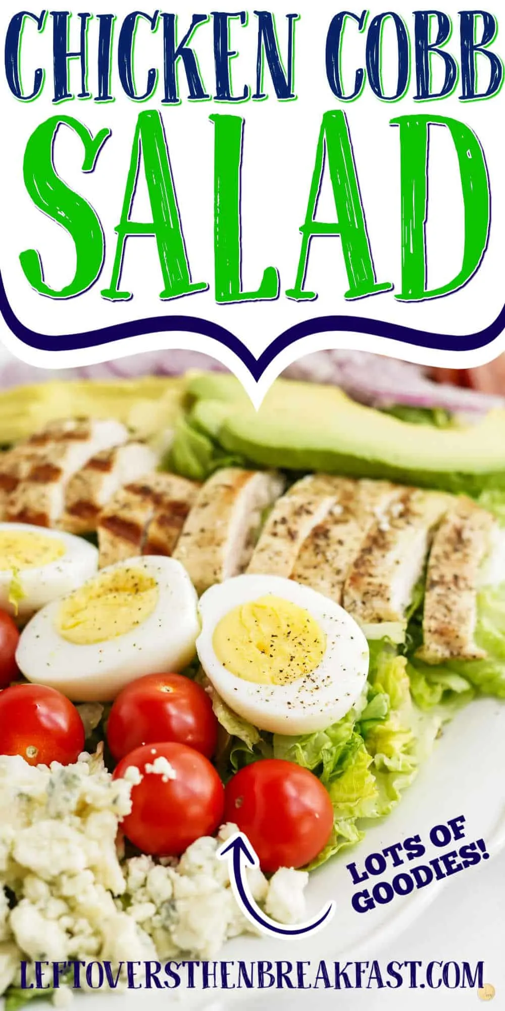 chicken salad with text "chicken cobb salad"