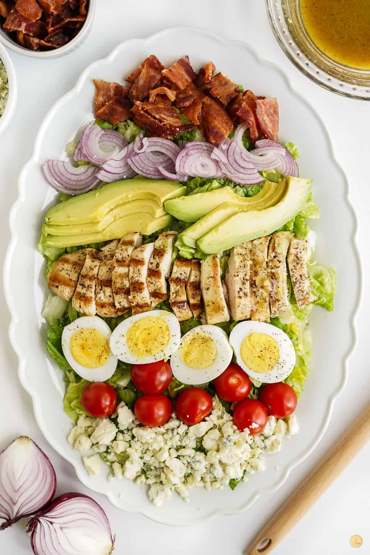 platter of cobb salad