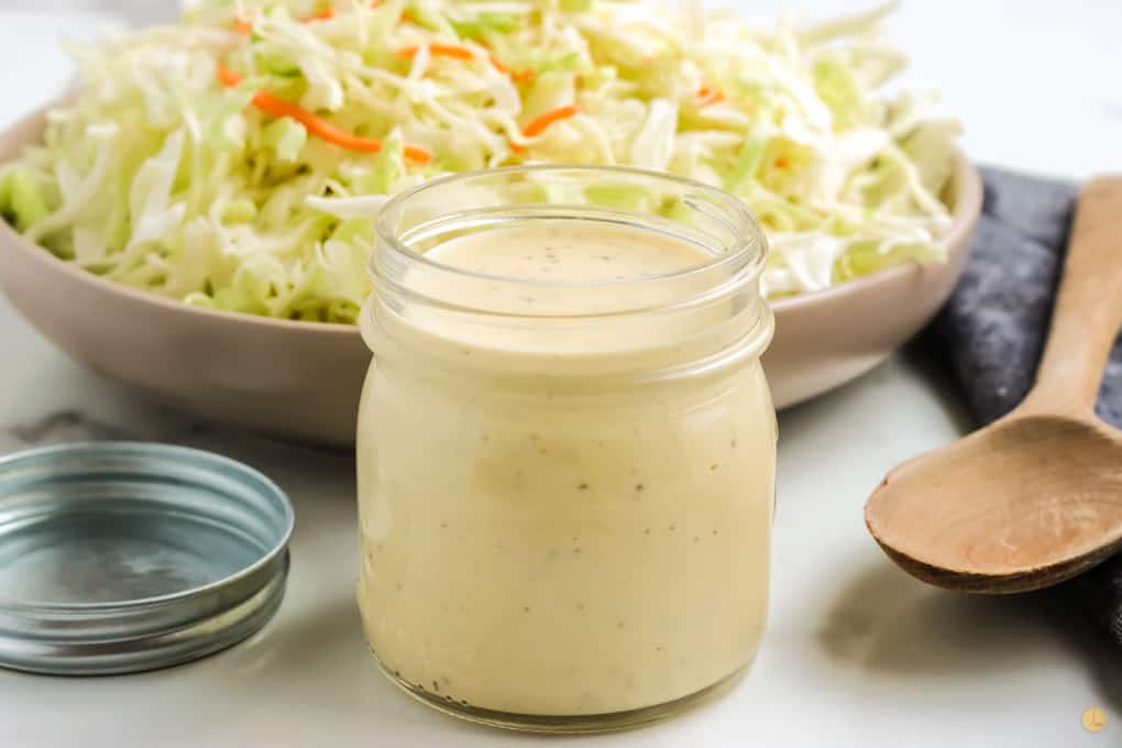 jar of coleslaw dressing