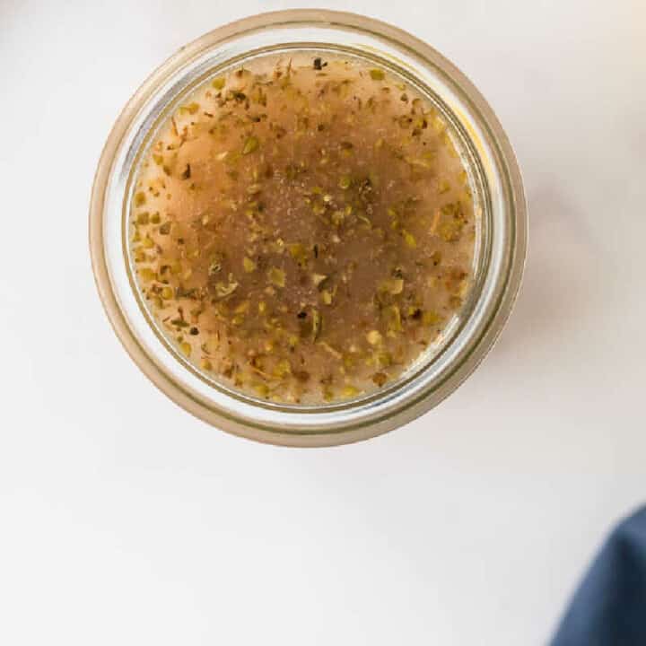 bottle of dressing