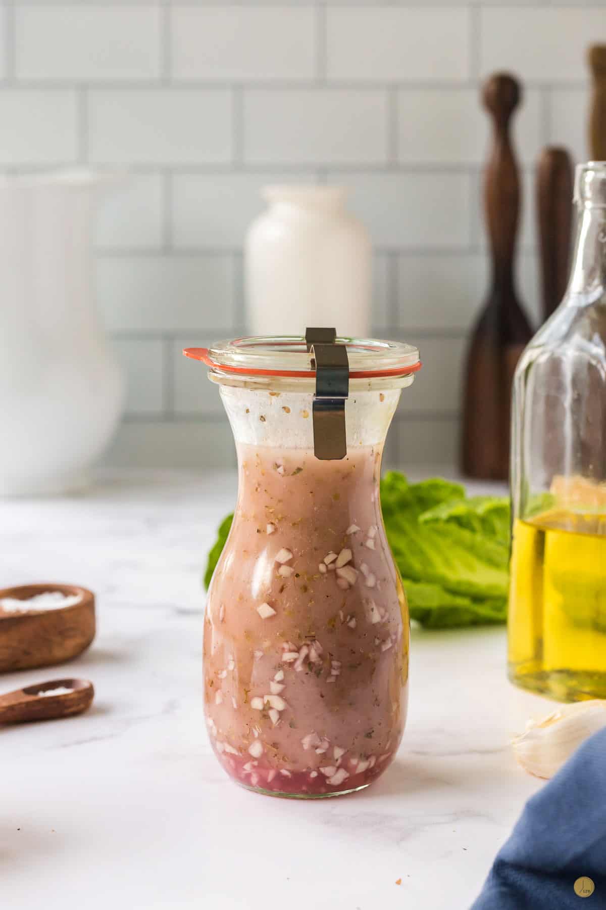 greek salad dressing in a bottle