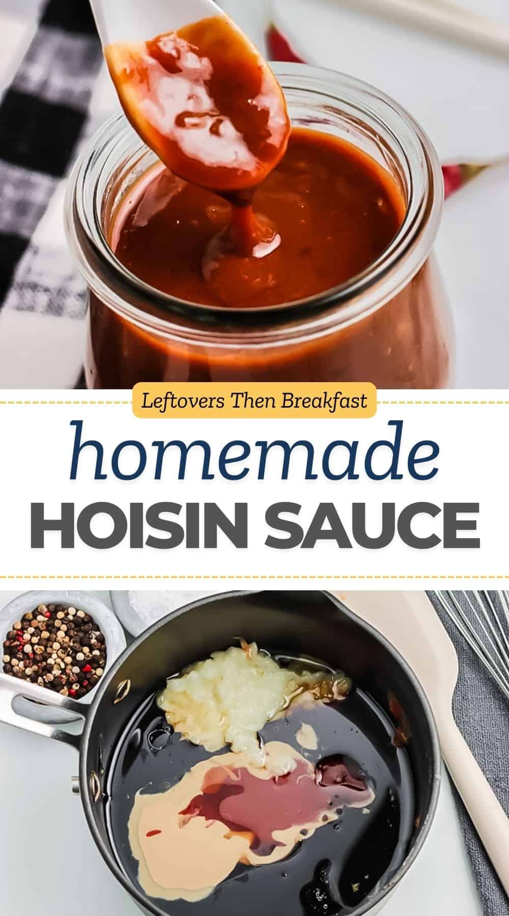 Pinterest pin image for hoisin sauce