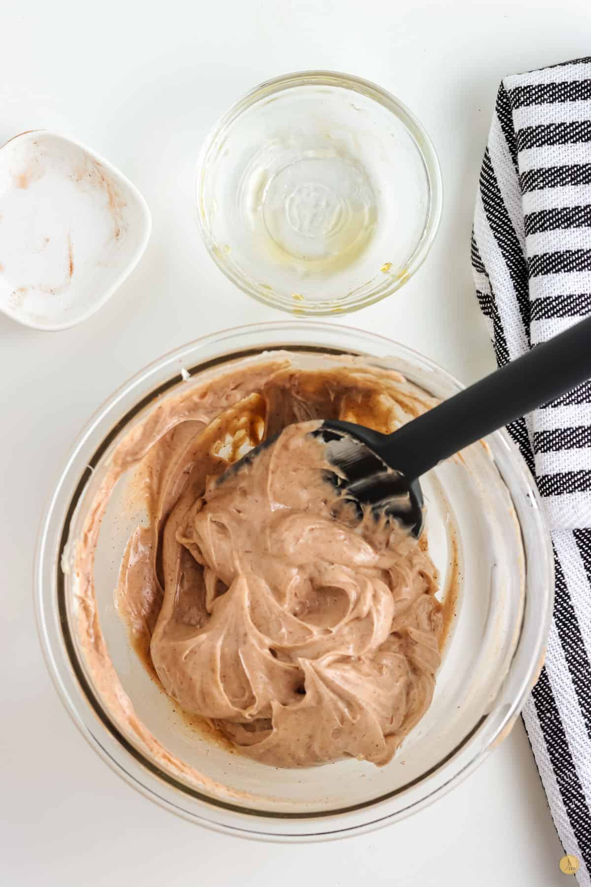 cinnamon honey butter and a spatula