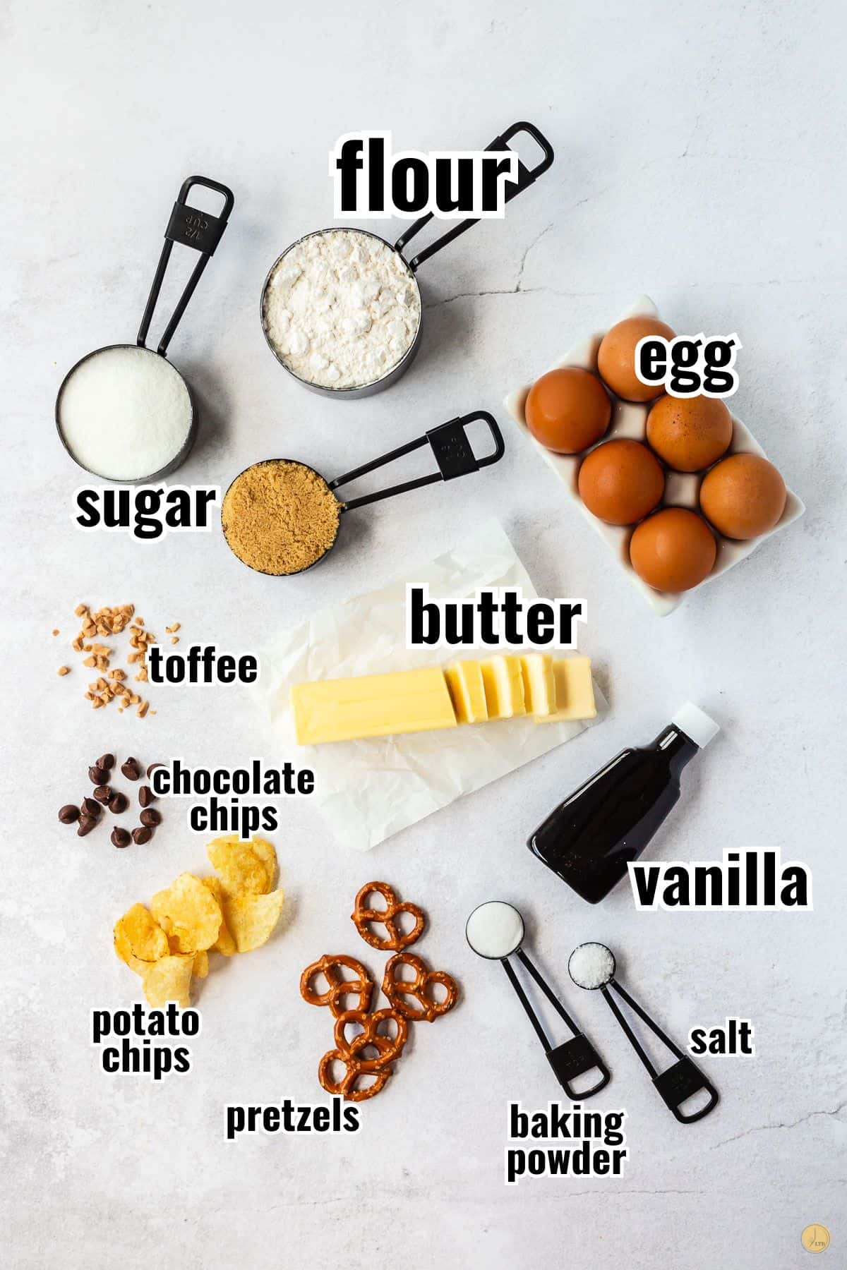 ingredients for cookie recipe