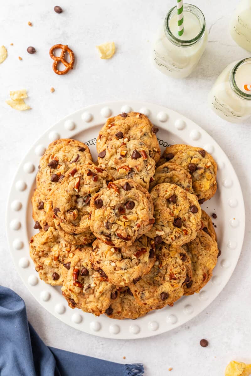 platter of kitchen sink cookies