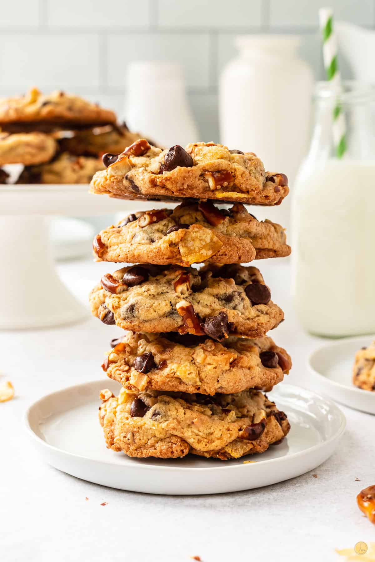 stack of kitchen sink cookies