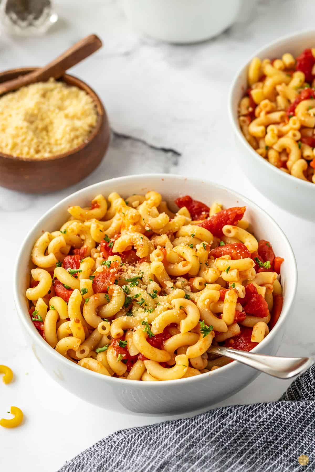 macaroni and tomatoes in crock pot