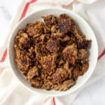 bowl of ground beef