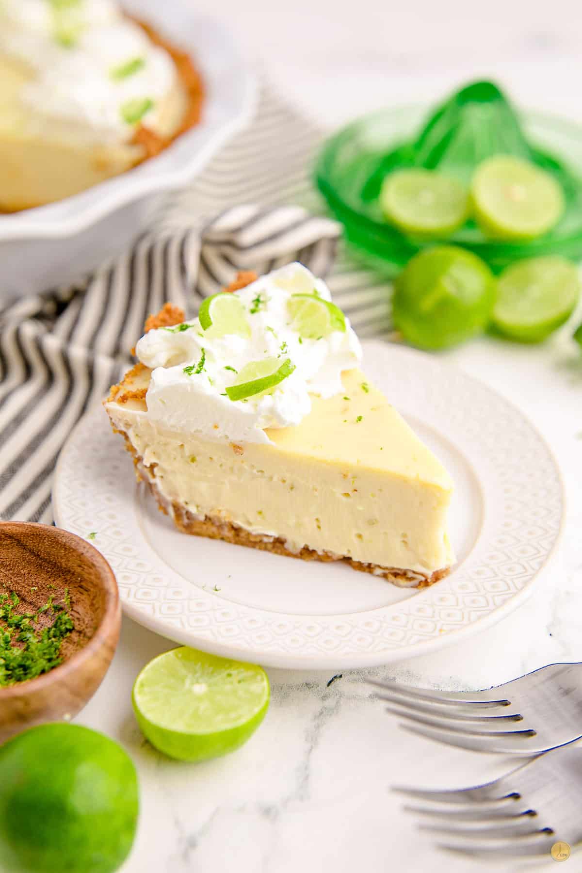 slice of key lime pie