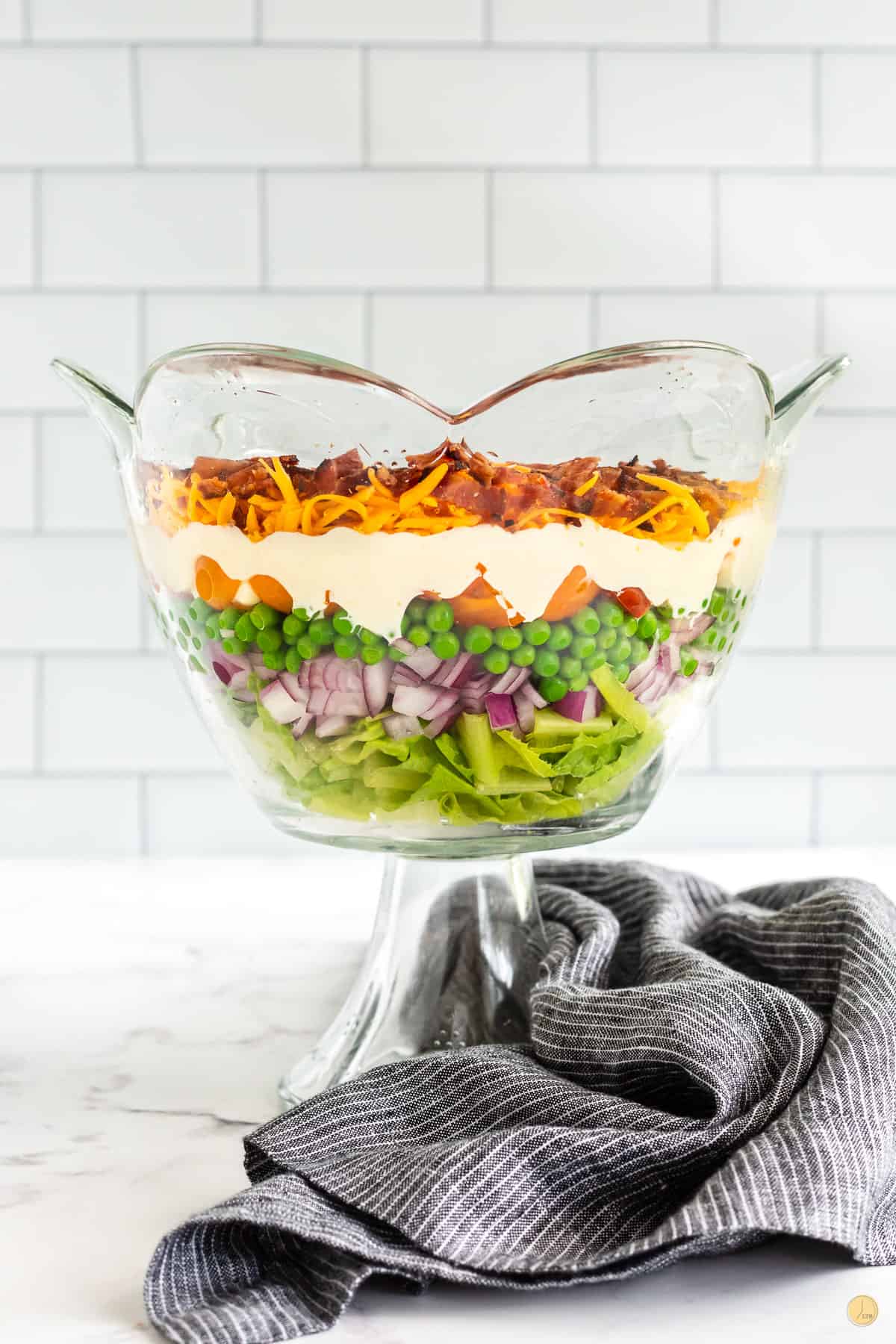 bowl of 7 layer salad