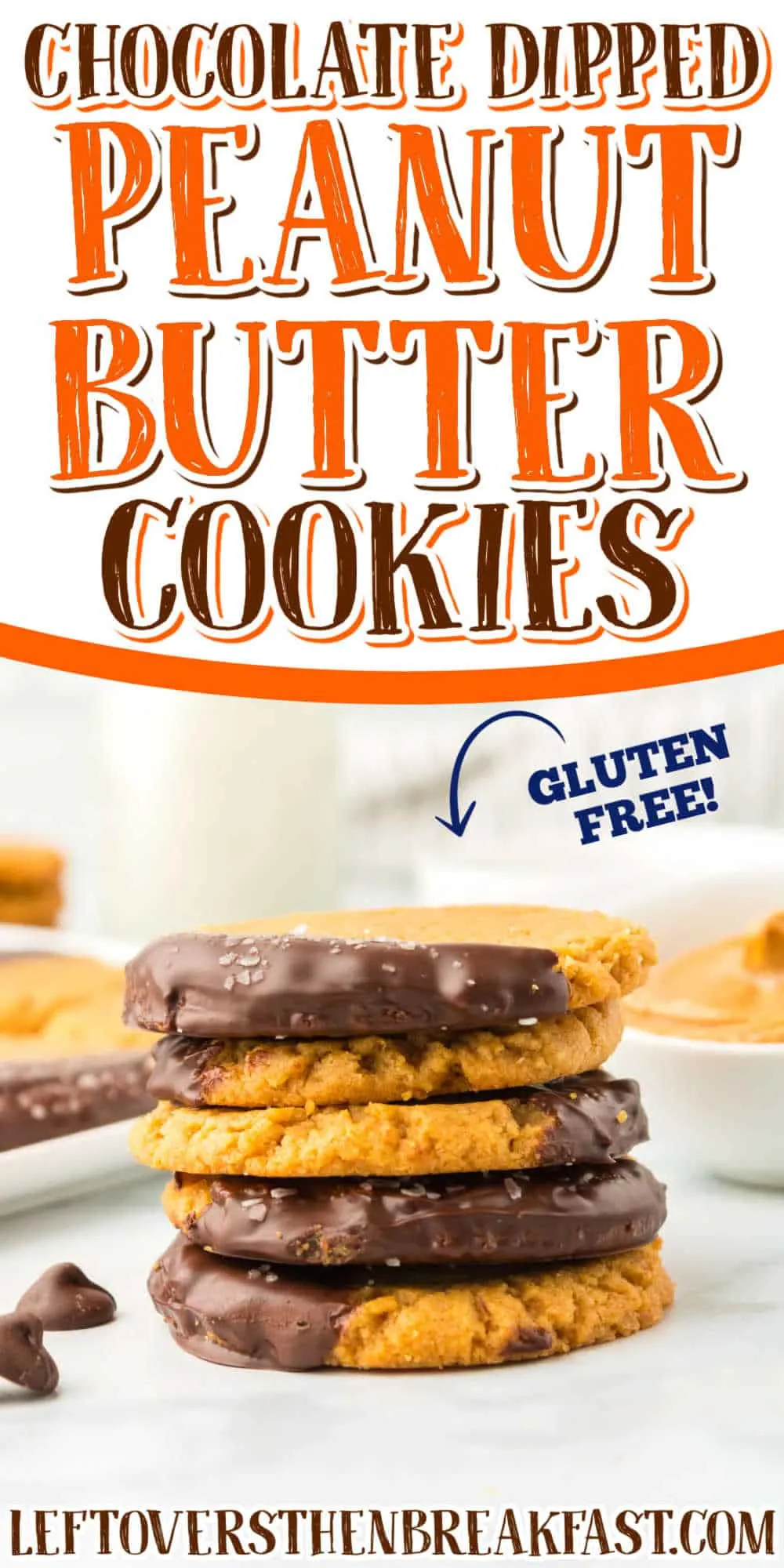 stack of cookies with text "gluten free"