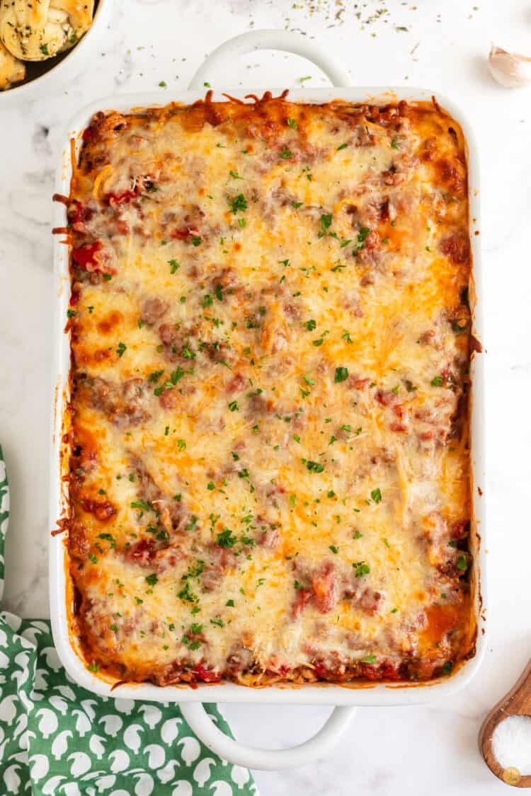 Easy Baked Spaghetti Leftovers Then Breakfast