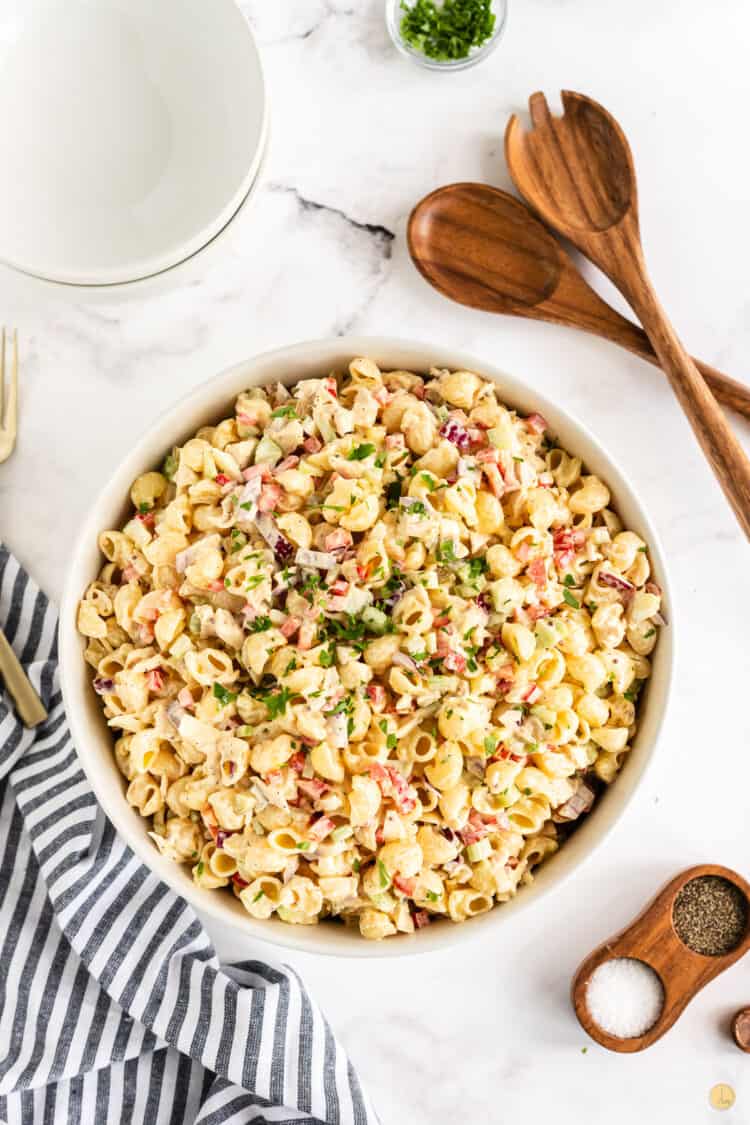 Chicken Macaroni Salad - Leftovers Then Breakfast