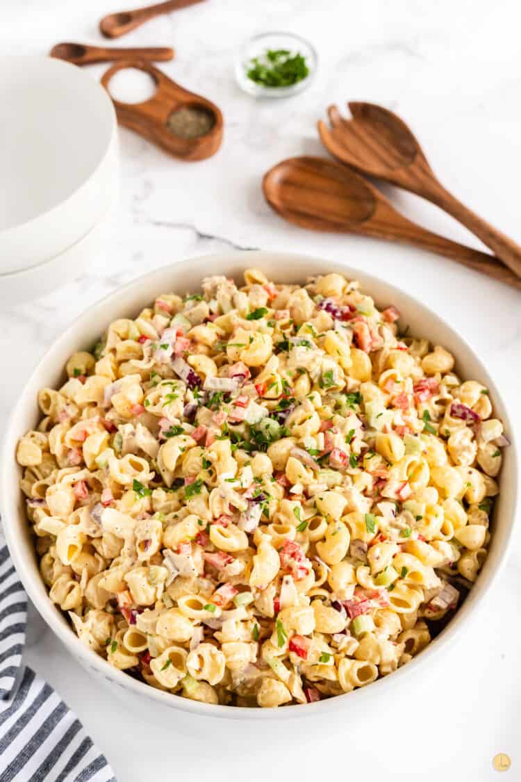 Chicken Macaroni Salad - Leftovers Then Breakfast