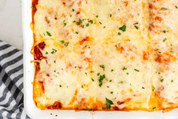 pan of lasagna