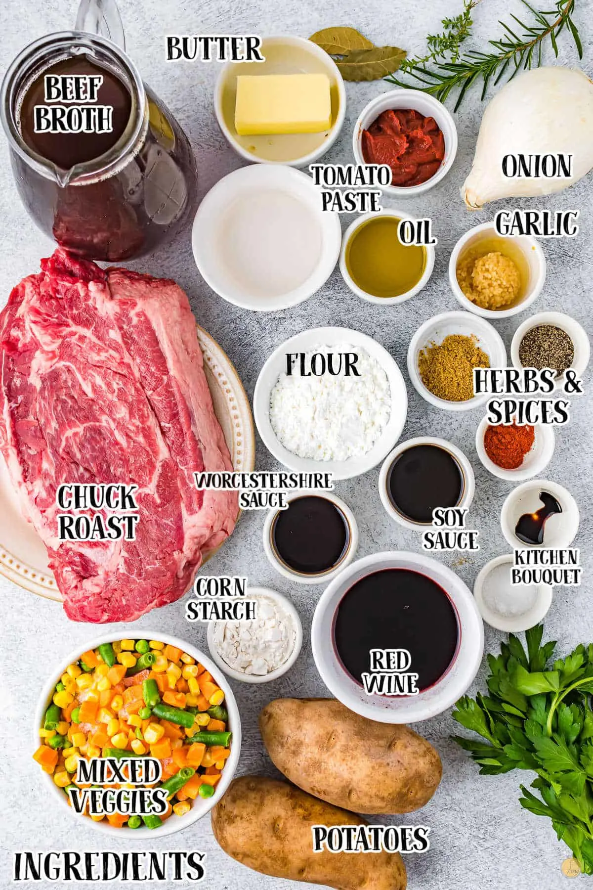 ingredients for crock pot beef stew