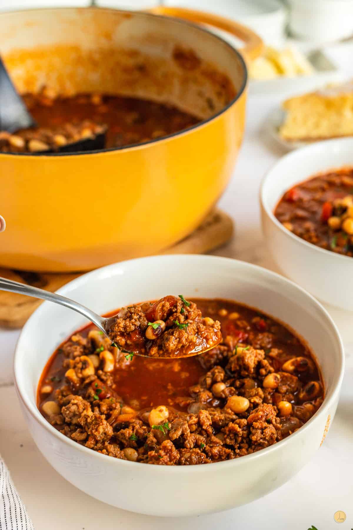 spoon of chili
