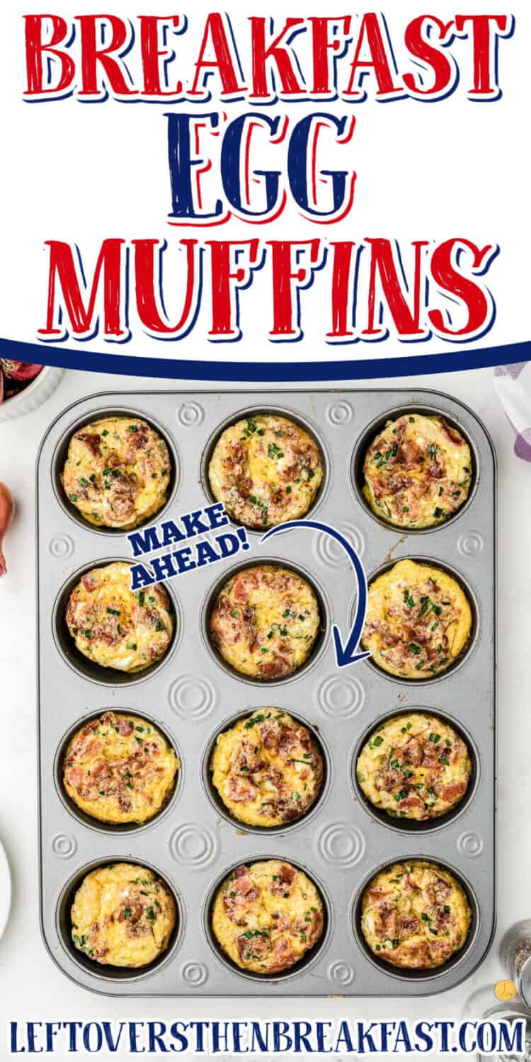 Breakfast Egg Muffins (Make Ahead!) Leftovers Then Breakfast