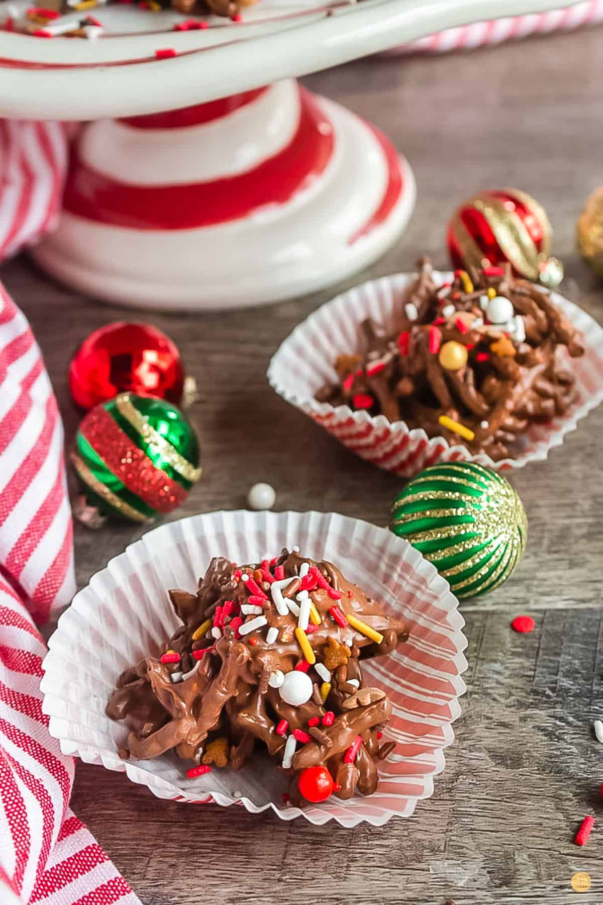 haystack cookies in cupcake liners