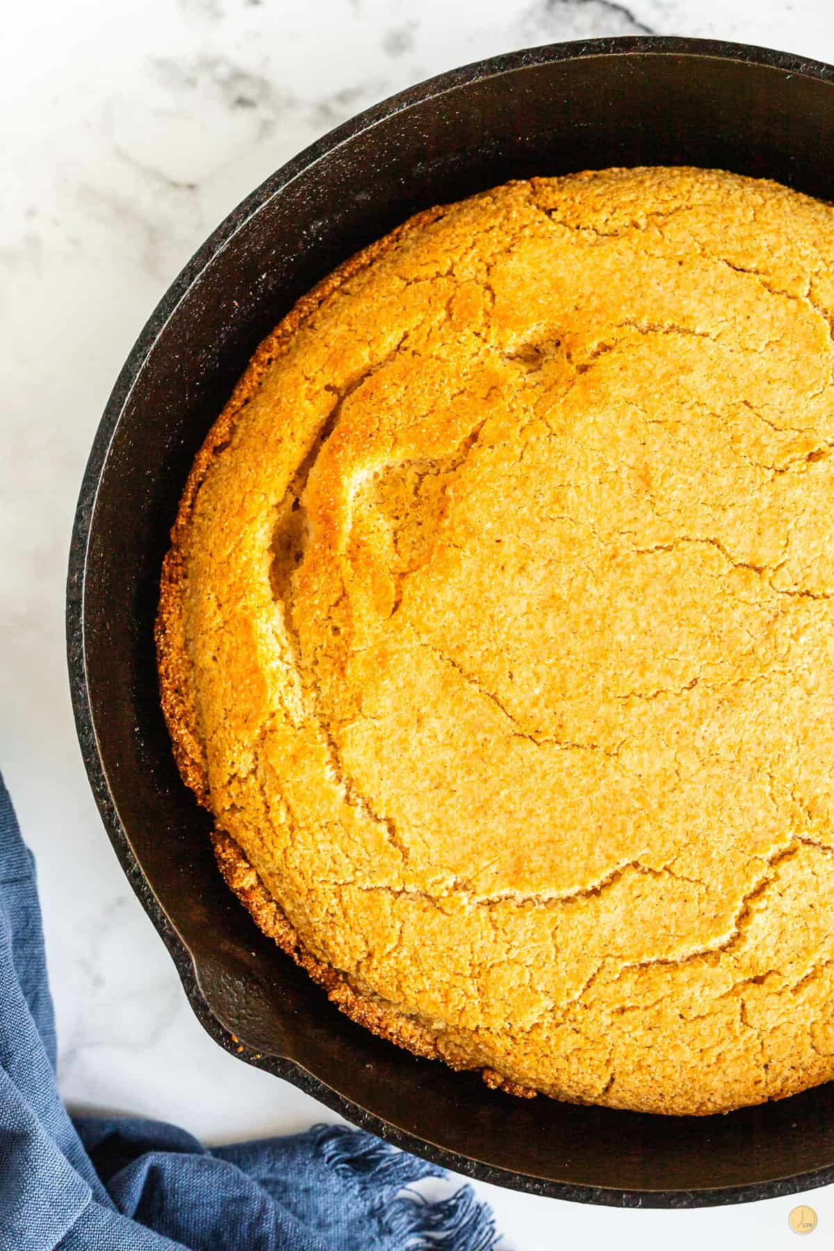 close up of cornbread