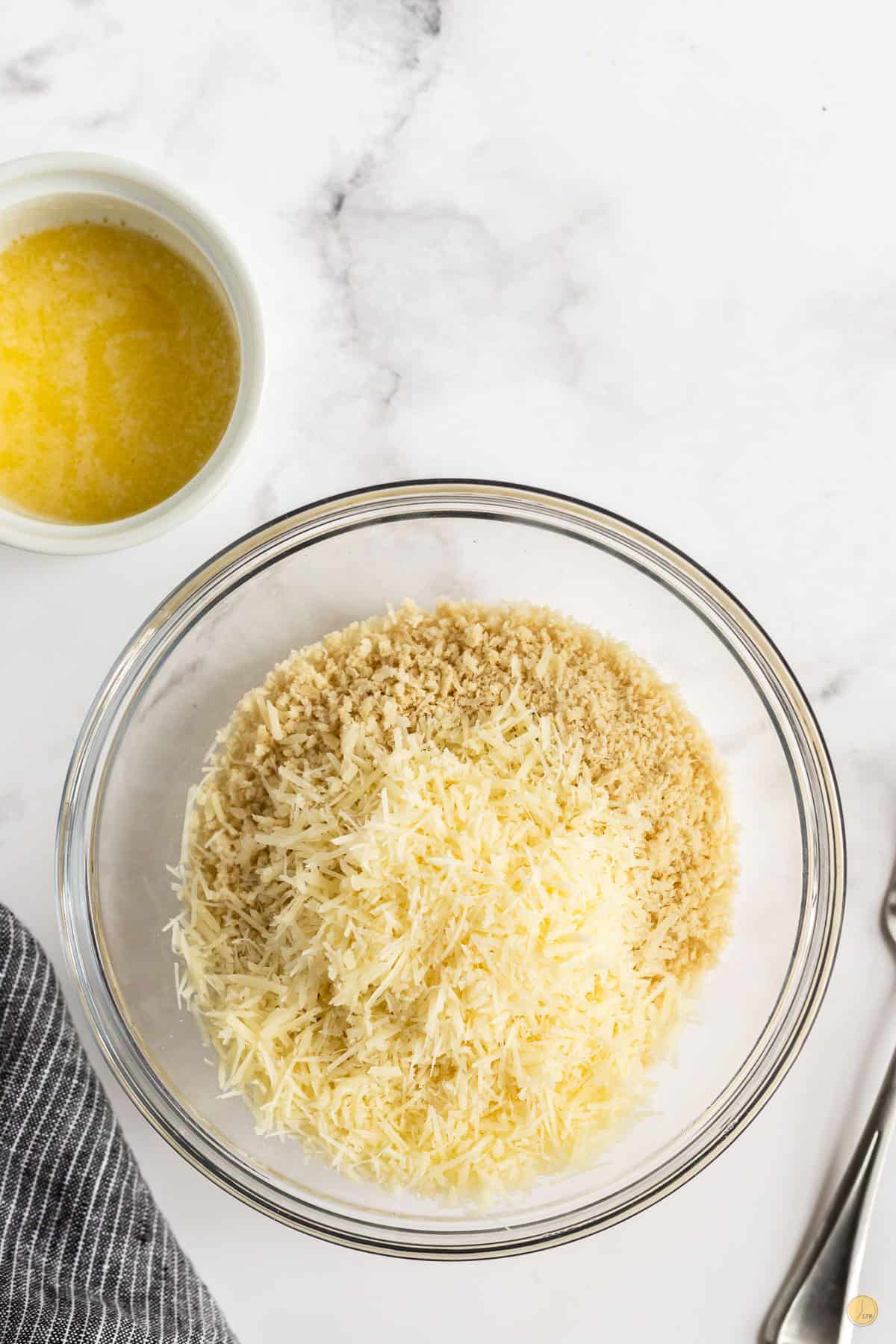 panko and cheese in a bowl
