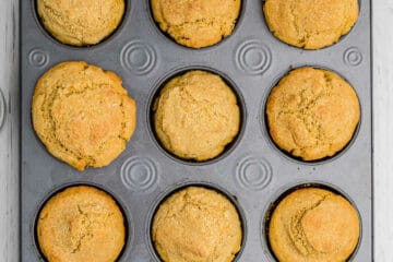 pan of cornbread muffins