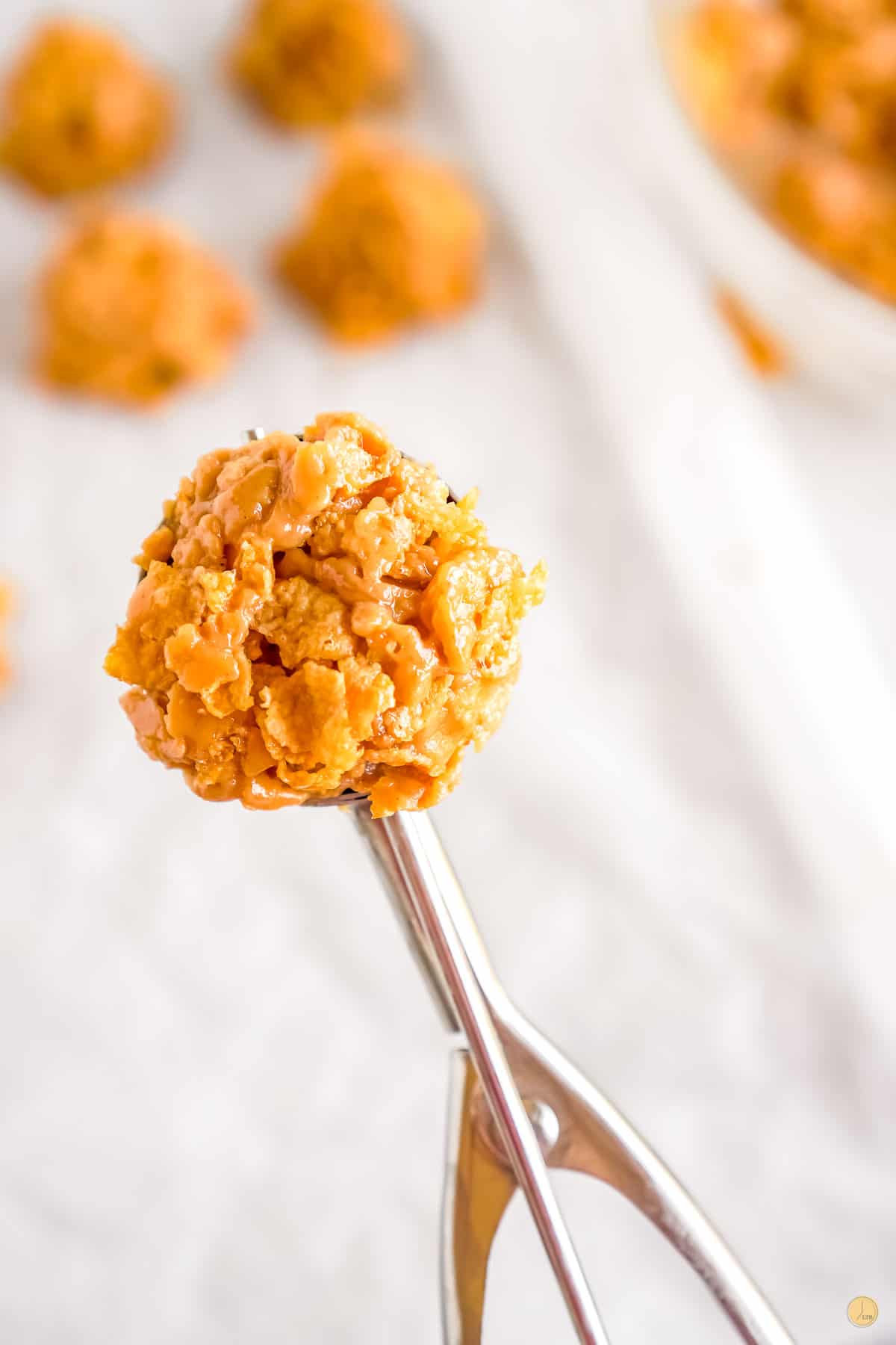 scoop of cornflake candy