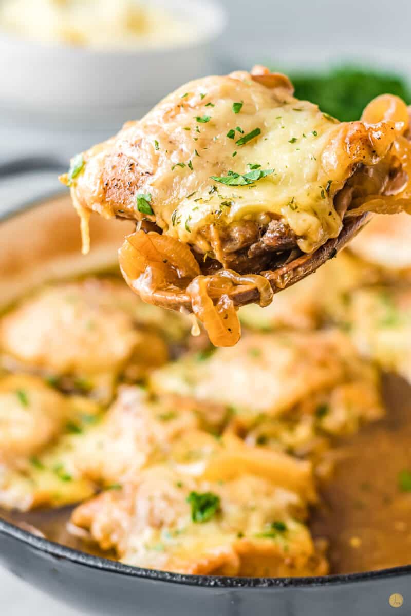 French Onion Chicken (Skillet Recipe) Leftovers Then Breakfast