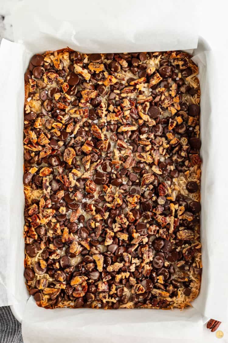 Hello Dolly Bars (7 Layer Cookie Bars) - Leftovers Then Breakfast