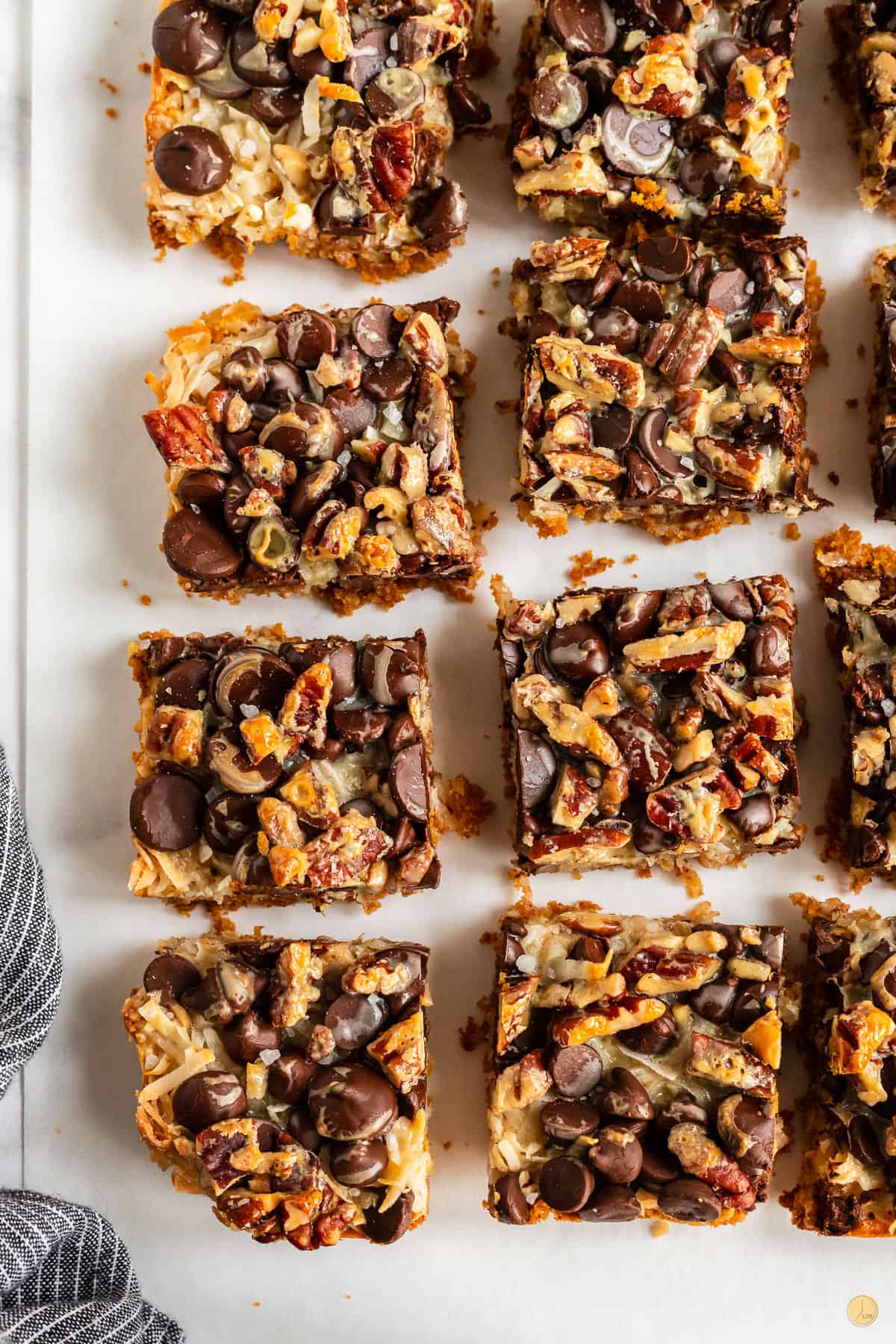 squares of magic cookie bars