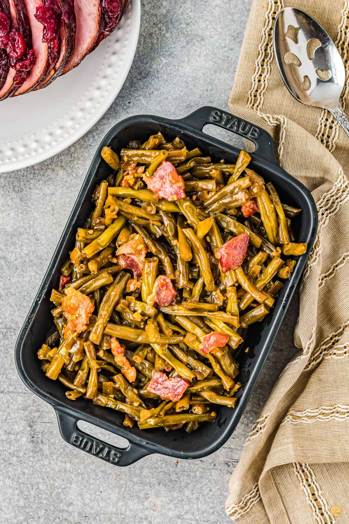 southern smothered green beans