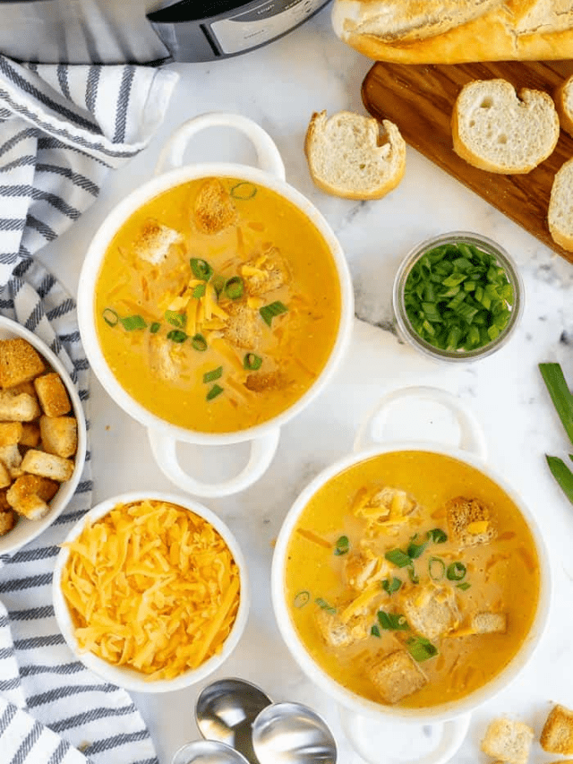 Creamy Beer Cheese Soup {Slow Cooker Recipe} Story