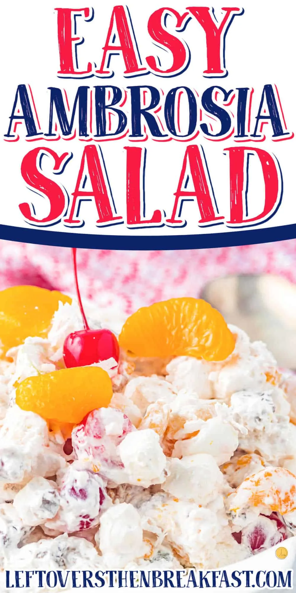 bowl of ambrosia salad