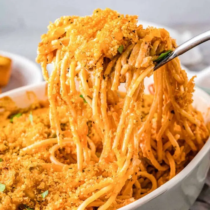 fork of spaghetti casserole