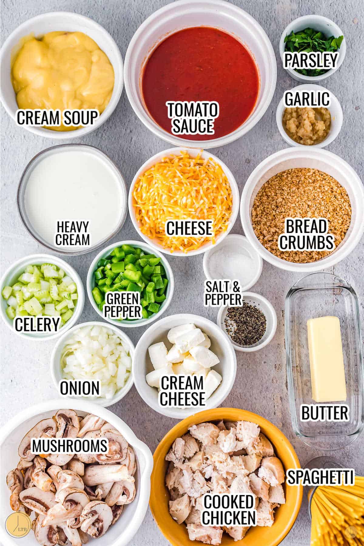 ingredients for chicken tetrazzini recipe