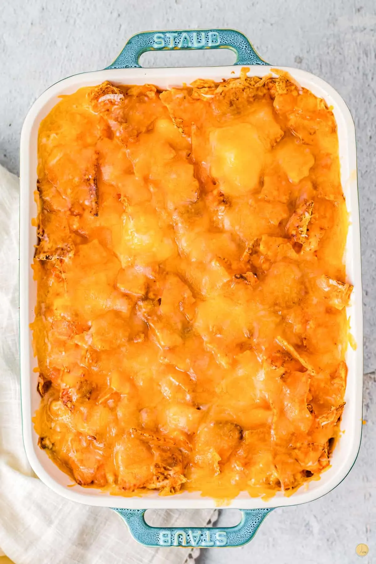 baked casserole with cheese